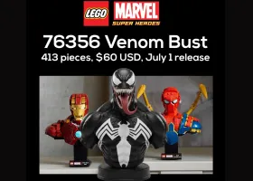LEGO Venom Bust Bocor: Minifigure Tom Hardy Pertama Hadir