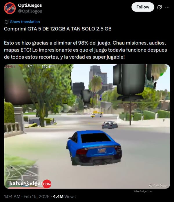 Modder Compresses GTA V to Just 2.5GB — and It Still Runs